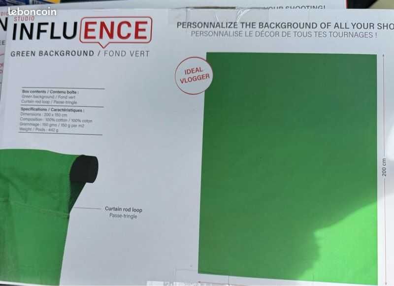 Influence Fundal Background fotografii verde XL 150x200cm 100% bumbac