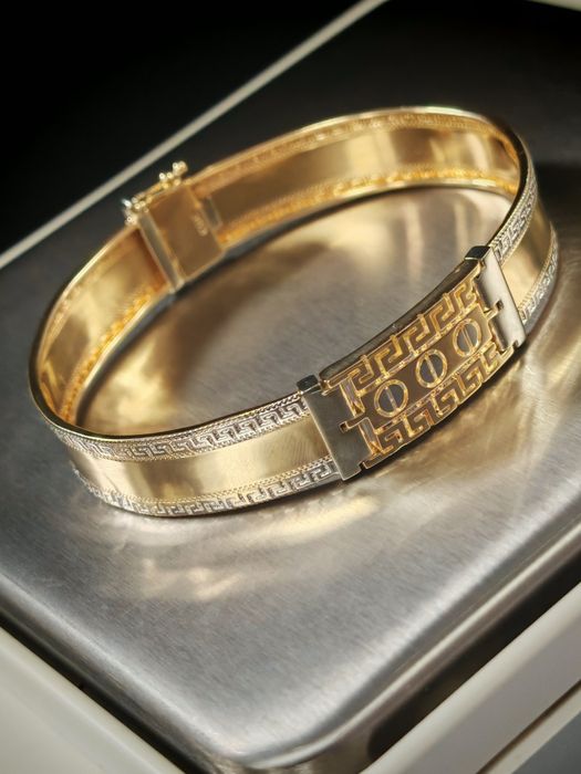 Brățară Aur Bărbați Fixă tip Versace