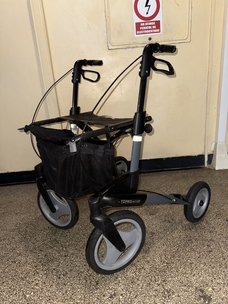 Cadru rollator cu roti mari ajutor deplasare (ca nou)