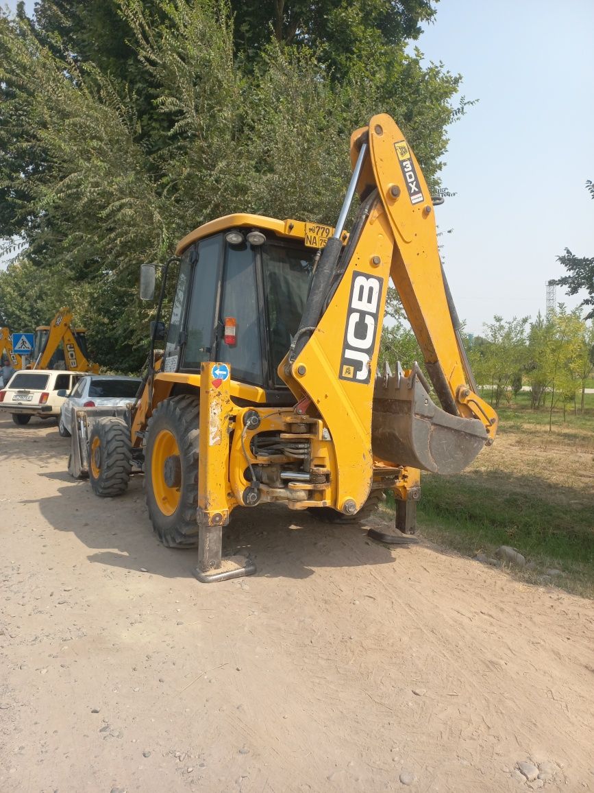JCB Ekskovator-yuklagich (ЧАЁН) xizmatlari/er ochish,yuklash,demontaj
