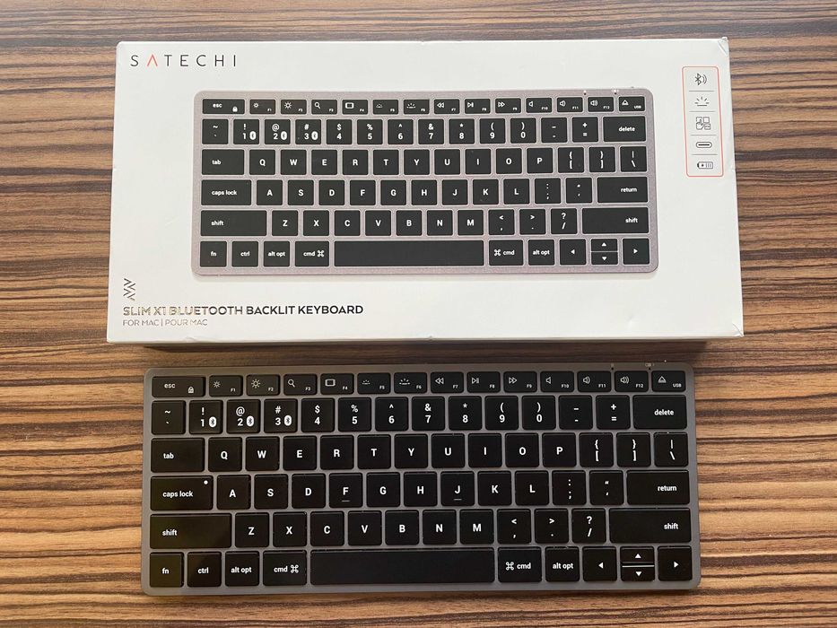 Безжична клавиатура Satechi Keyboard Slim X1, Bluetooth, Подсветка
