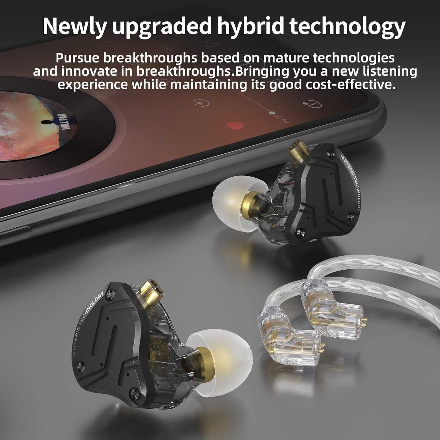 Модернизирани слушалки за поставяне в ушите KZ ZS10 PRO X