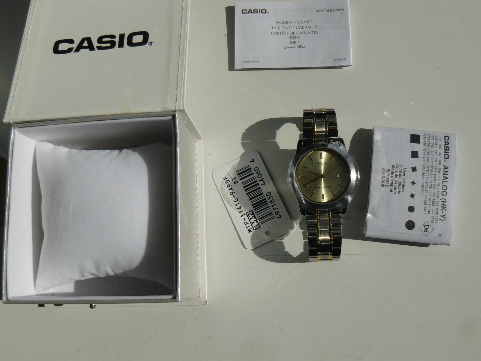 Ceas Barbati CASIO MTP-1141G-9AR Original Mecanism Quartz Nou In Cutie