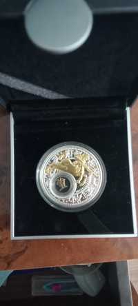 Сувенирная серебрянная монета