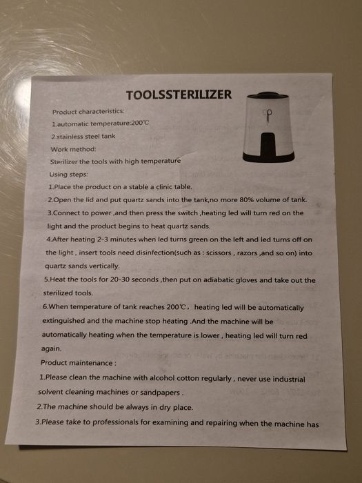 sterilizator Luxorise