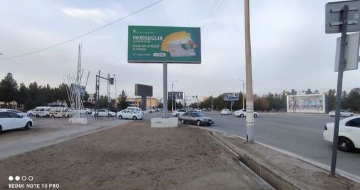 Fargʻonada bilbordlarda/ Реклама на билбордах Фергана