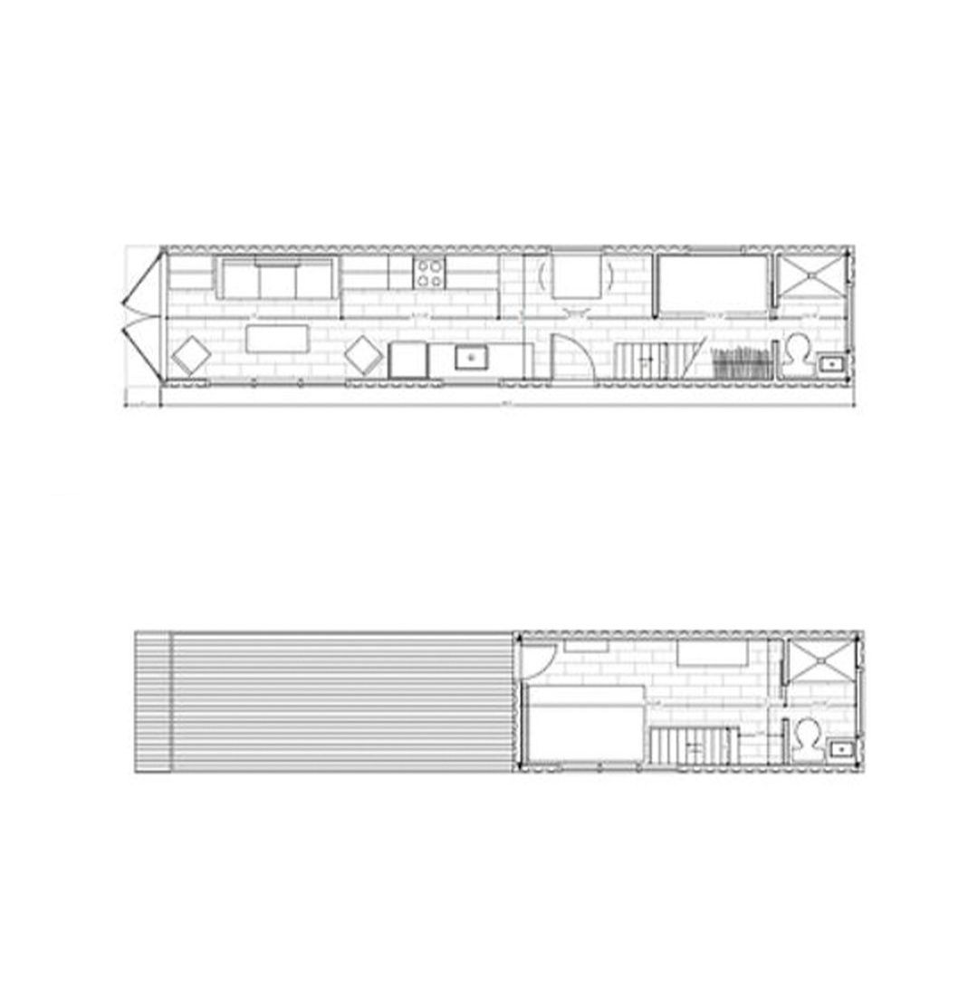 Дом из контейнера Loft. 45m2
