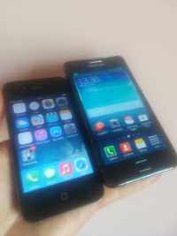 Samsung S2 Plus și iPhone 4
