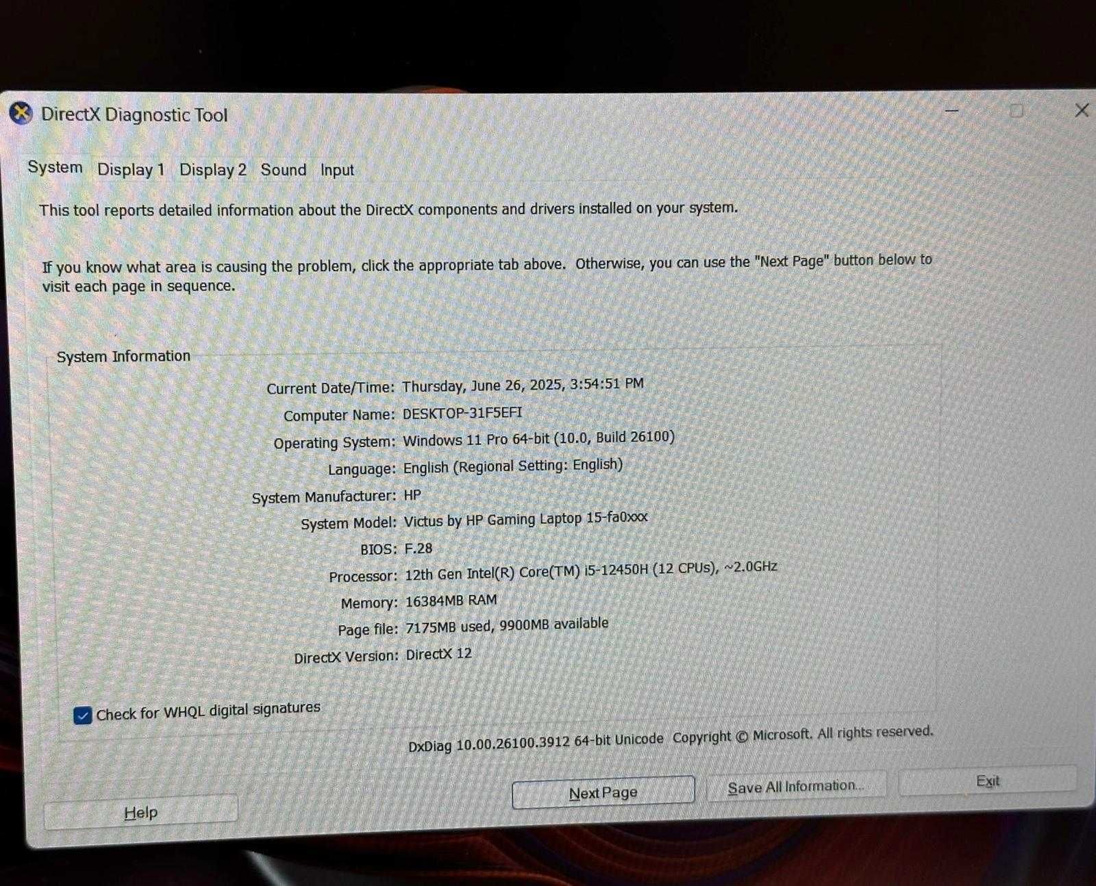 Hp Victus 3050 i5 12th Gen / Amanet Cashbook Deva