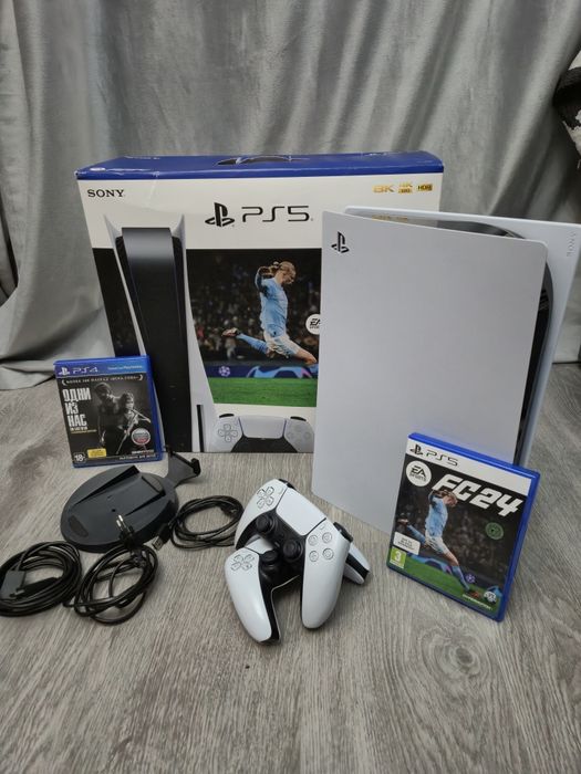 Playstation 5 2 джойстика ; Плейстейшен 5 с дисководом ; Ps5