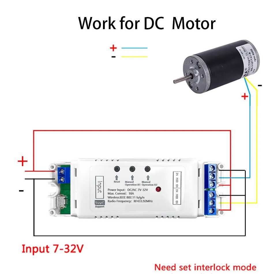 Modul releu inteligent wifi 5V 12v 24V wireless 2 canale Tuya Smart