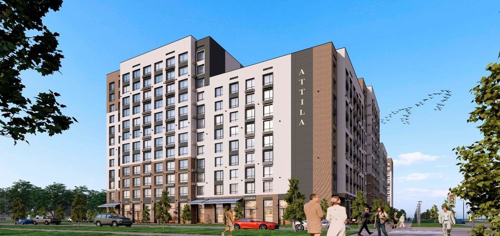 3х комн кв 99.8 м2, ЖК ATTILA, Левый берег.