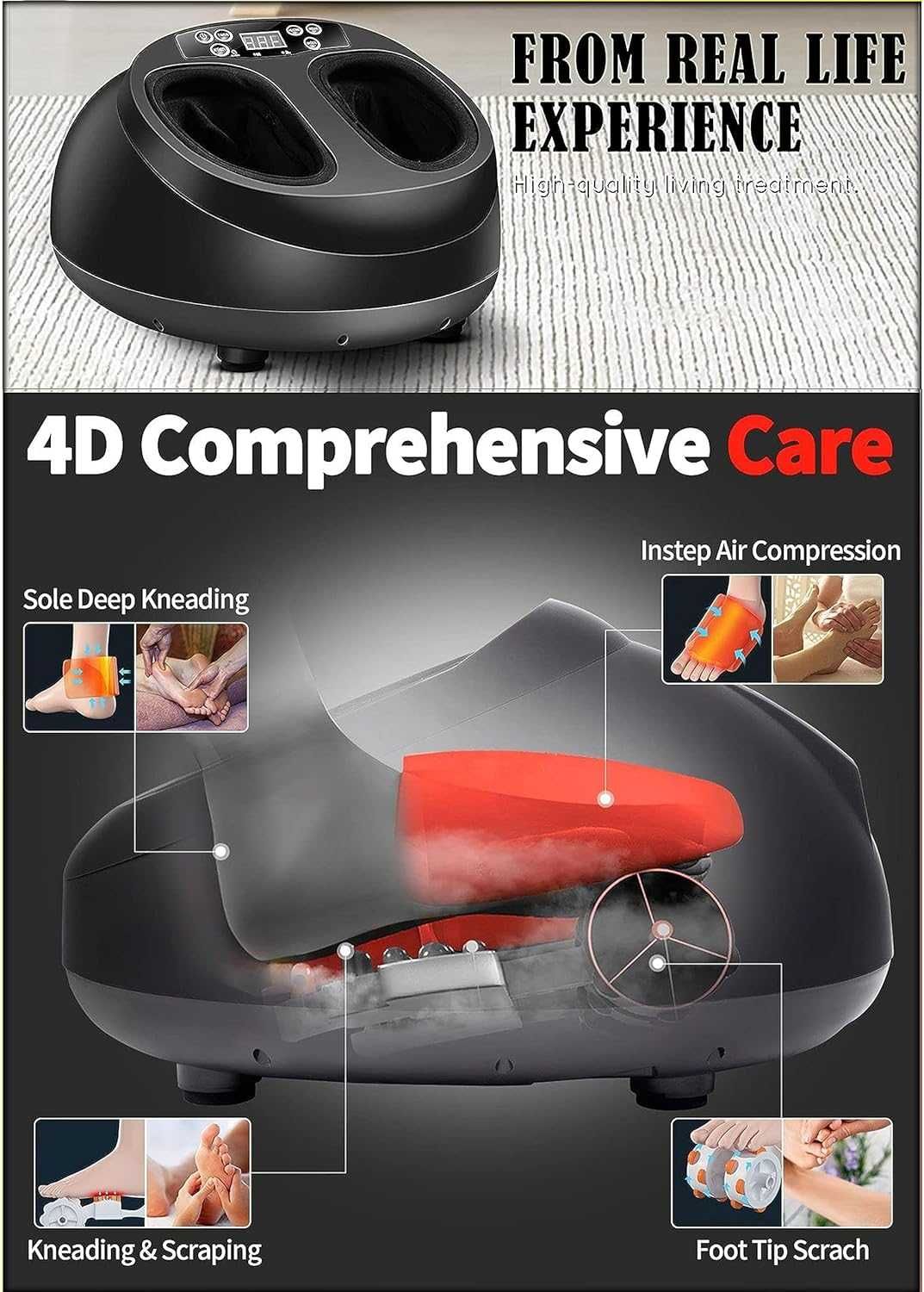 Электромассажер для лодыжек 4d foot massager