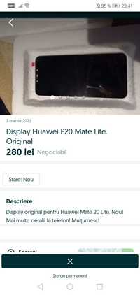 Display și sticla tactila Huawei Mate 20 Lite