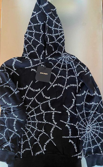 Palm Angels SPIDER WEB - суичър без цип