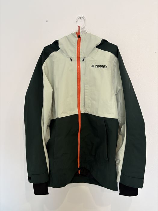 Adidas Terrex Post-Consumer Snow Jacket 'White Green' HC7727
