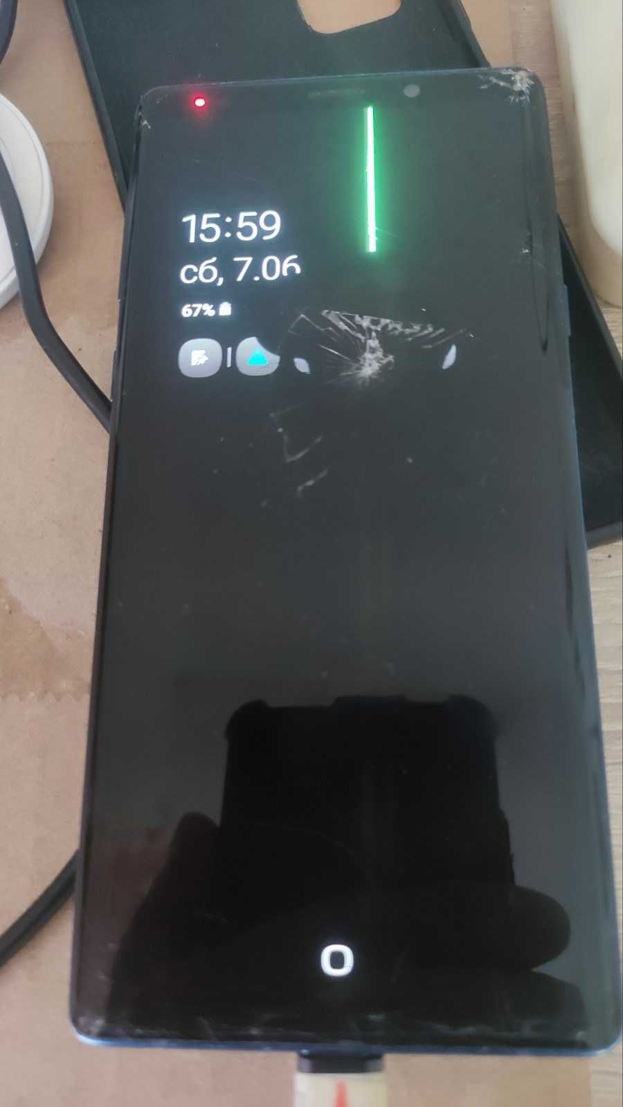 Samsung Galaxy note 9 6gb/128gb петно на дисплея/за части