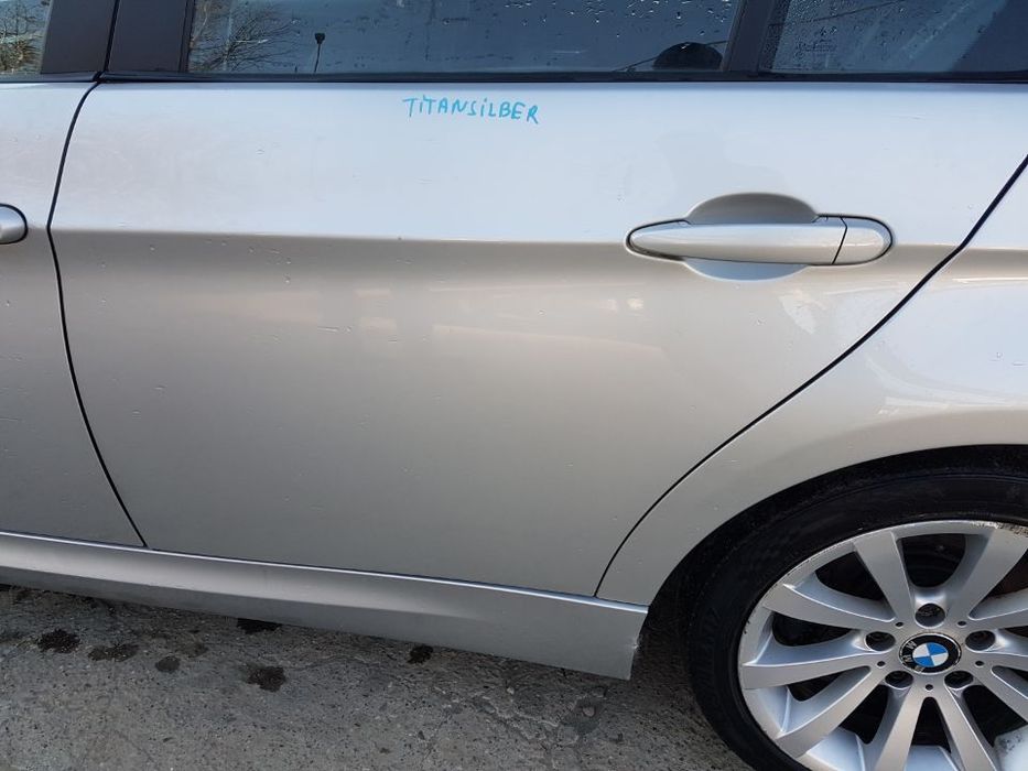 Usa / Portiera Stanga Spate BMW Seria 3 E90 Sedan / Berlina 2005 - 2011 Cod Culoare: TitanSilber