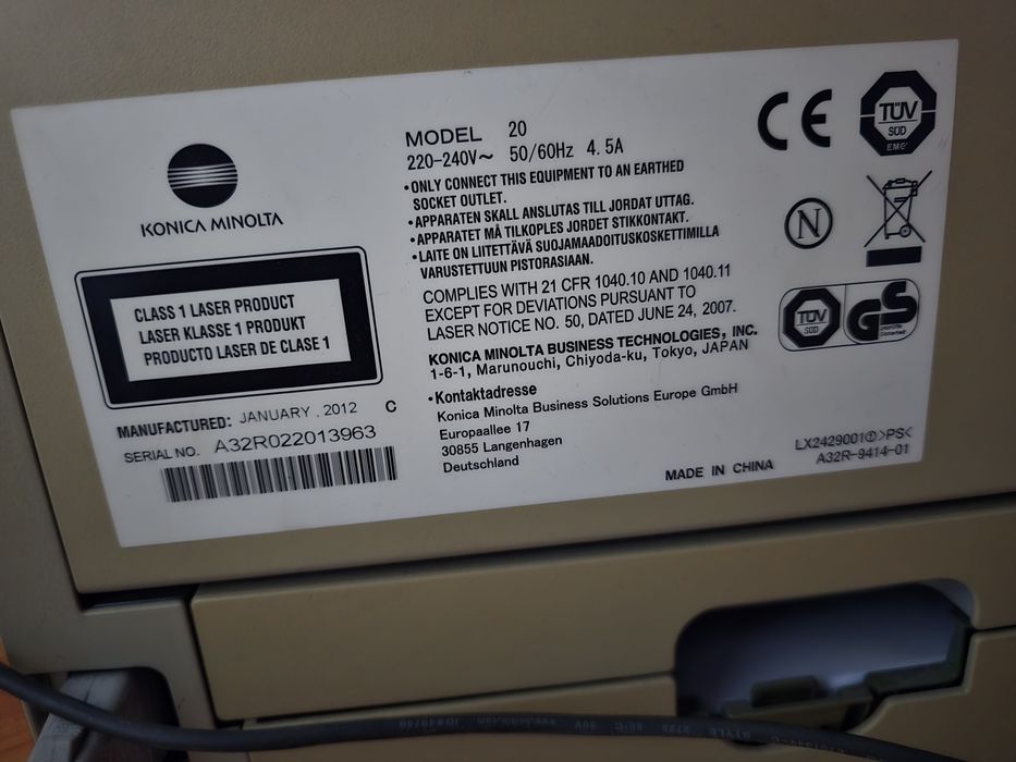 Ocazie: se vinde Multifunctionala Laser monocrom Konica Minolta