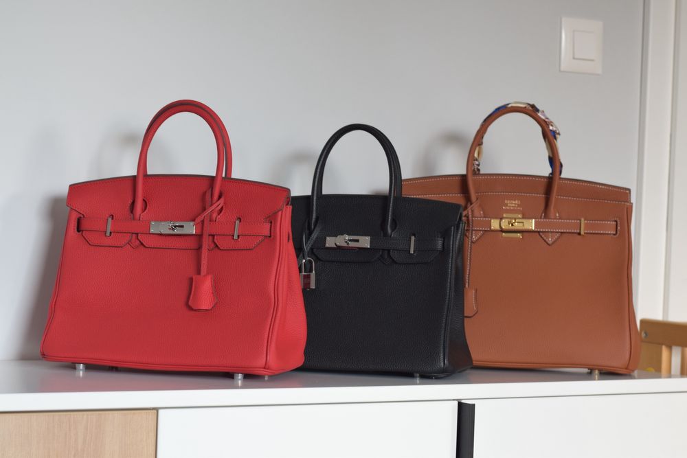 Чанти Hermes лична колекция от естествена кожа