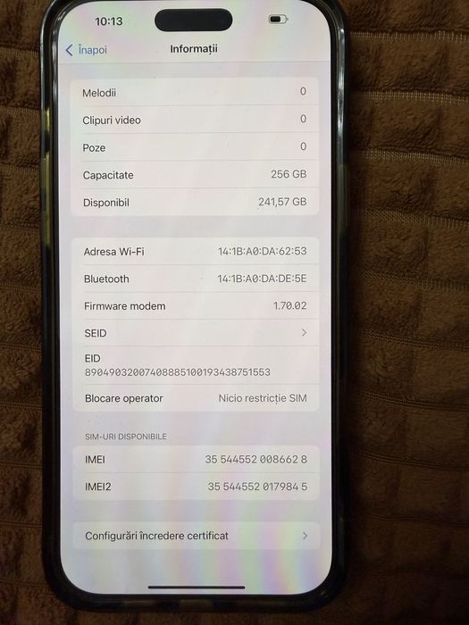 Iphone 16 pro max, 256GB