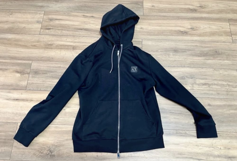 Hanorac ARMANI EXCHANGE Black NOU Original Bumbac 100% PPYY-BLM02J_99X