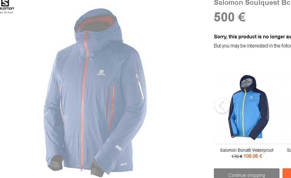 Geaca puf SALOMON ski tura gen Millet Arcteryx Dynafit Mammut Salewa