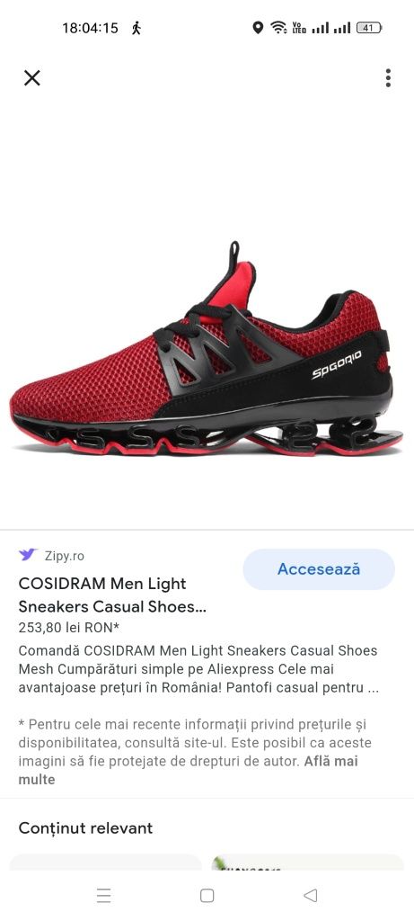 Adidasi barbati Cosidram Men Light Sneakers