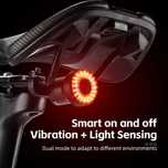 WEST BIKING stop bicicletă LED senzor frana Tip-C USB tija sa