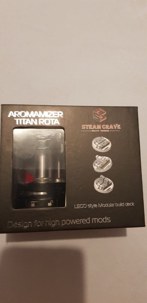 Atomizor Steam Crave, Aromamizer Titan RDTA ,18ml and 28ml ,Negru