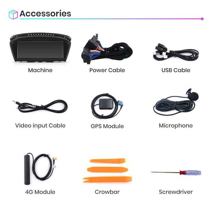 Navigatie Android BMW E60 / E90 Carplay Android Auto