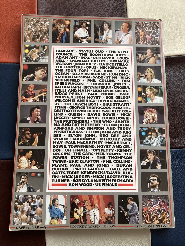 Live Aid 1985, 192 pagini Sedgwick&Jackson UK