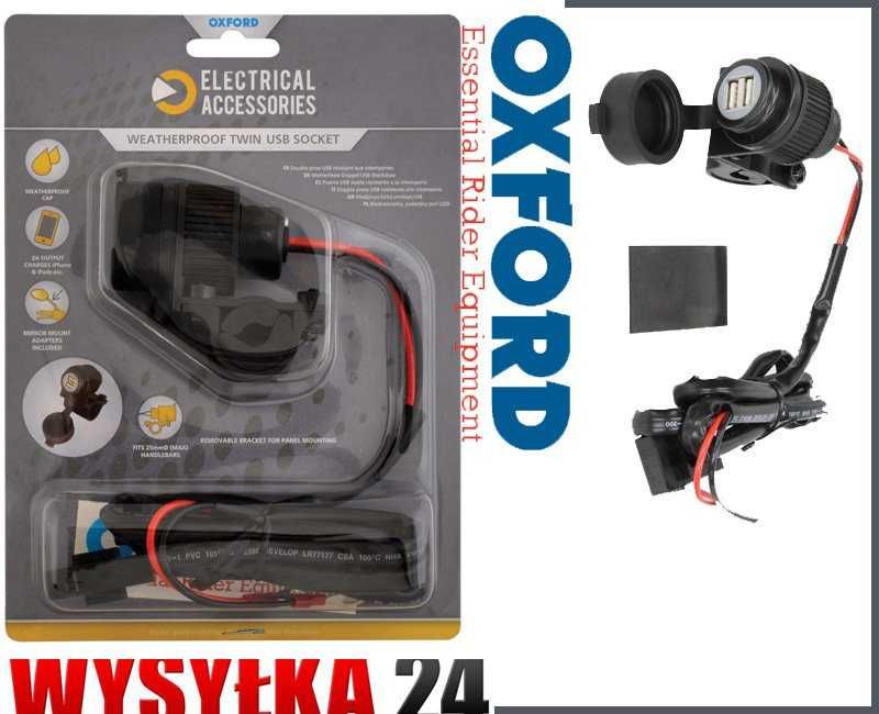 USB Адаптер OXFORD EL 102 ,2 порта 12 V 2A 120см.