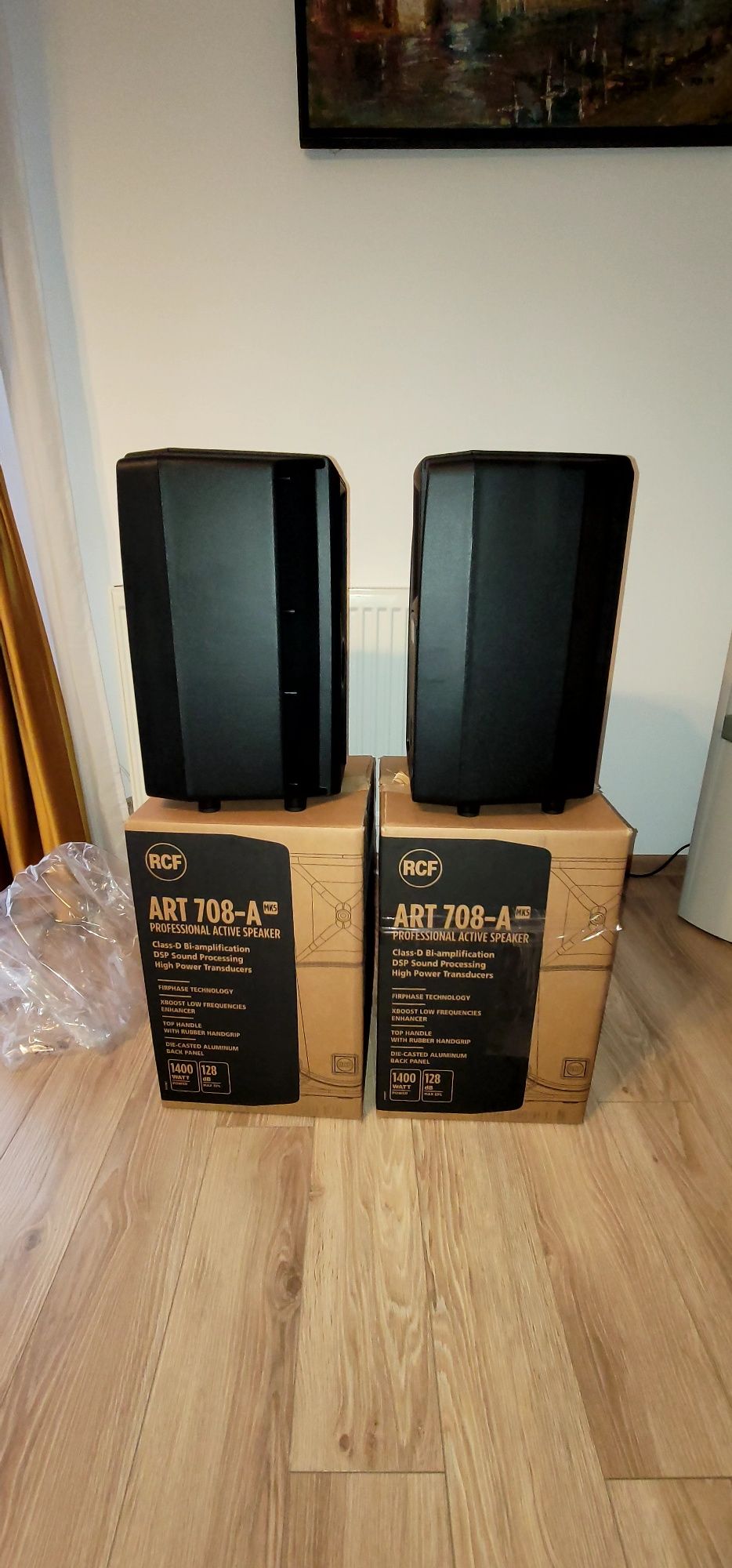 2 Boxe Active RCF ART 708 A MK 5 Noi Noute Huse ORIGINALE