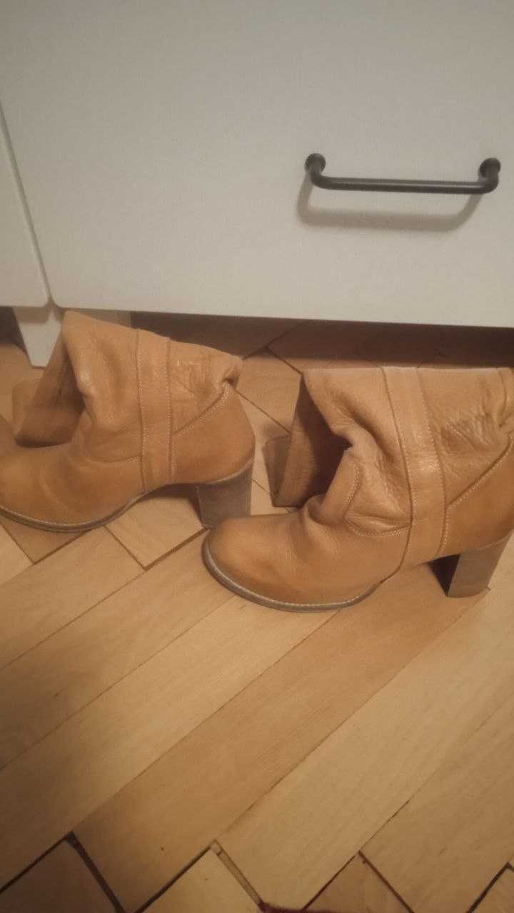 cizme de piele lungi