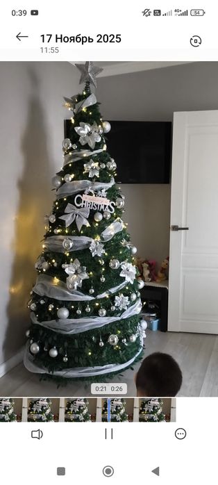 Продам елку новая спираль высота 225