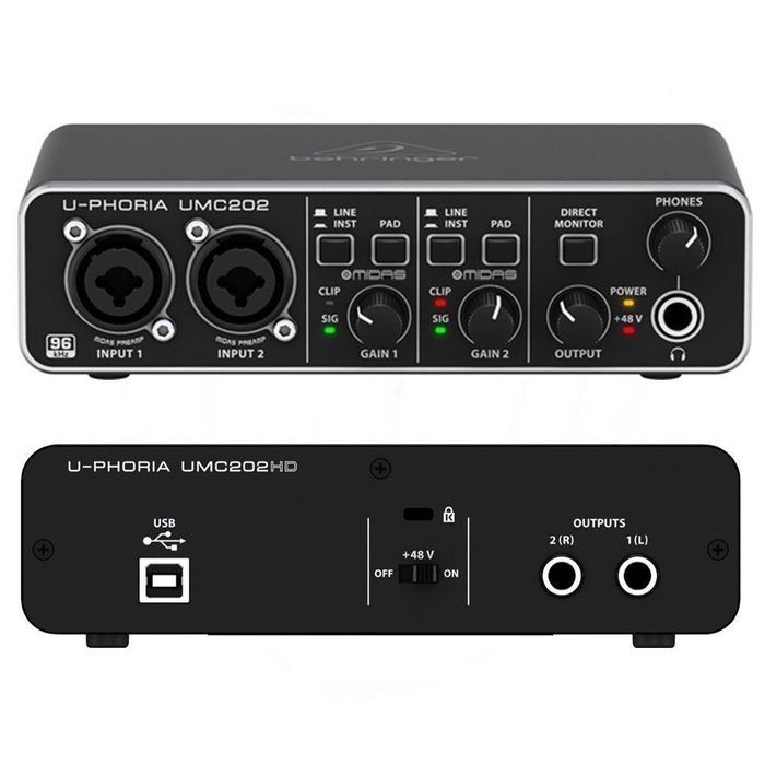Звуковая карта behringer umc202hd