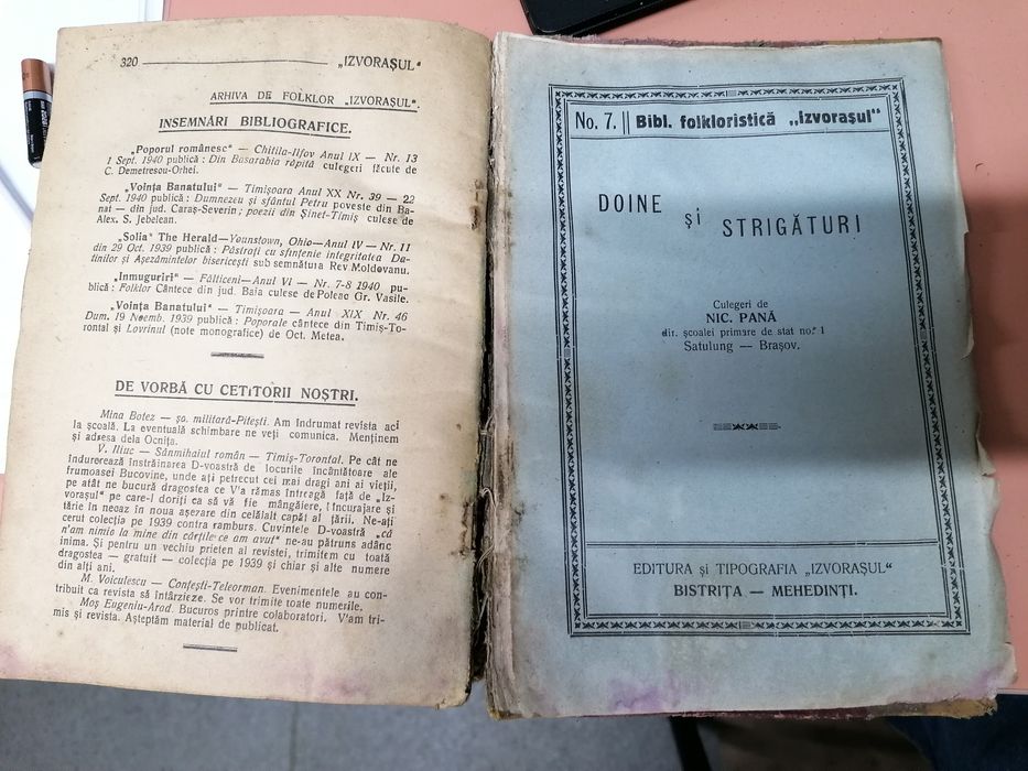 Revista Izvorasul folclor și arta 1938 1940
