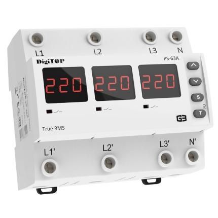 Releu trifazat Digitop comutator protecție PS-63A/VP-3F63A/VA-3F63A M6