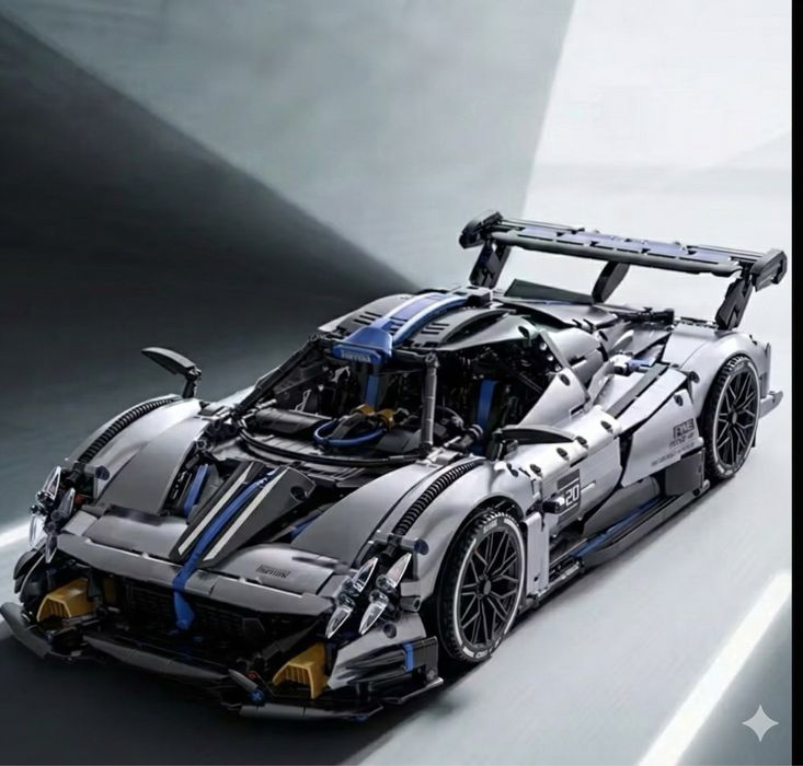 NOU SIGILAT ÎN CUTIE Mașină Pagani tip Lego constructor