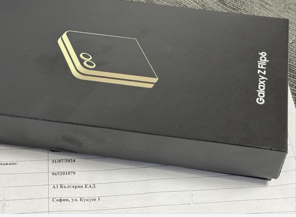 ***КАТО НОВ 256GB Samsung Z Flip 6 Гаранция A1 2026 г. Yellow