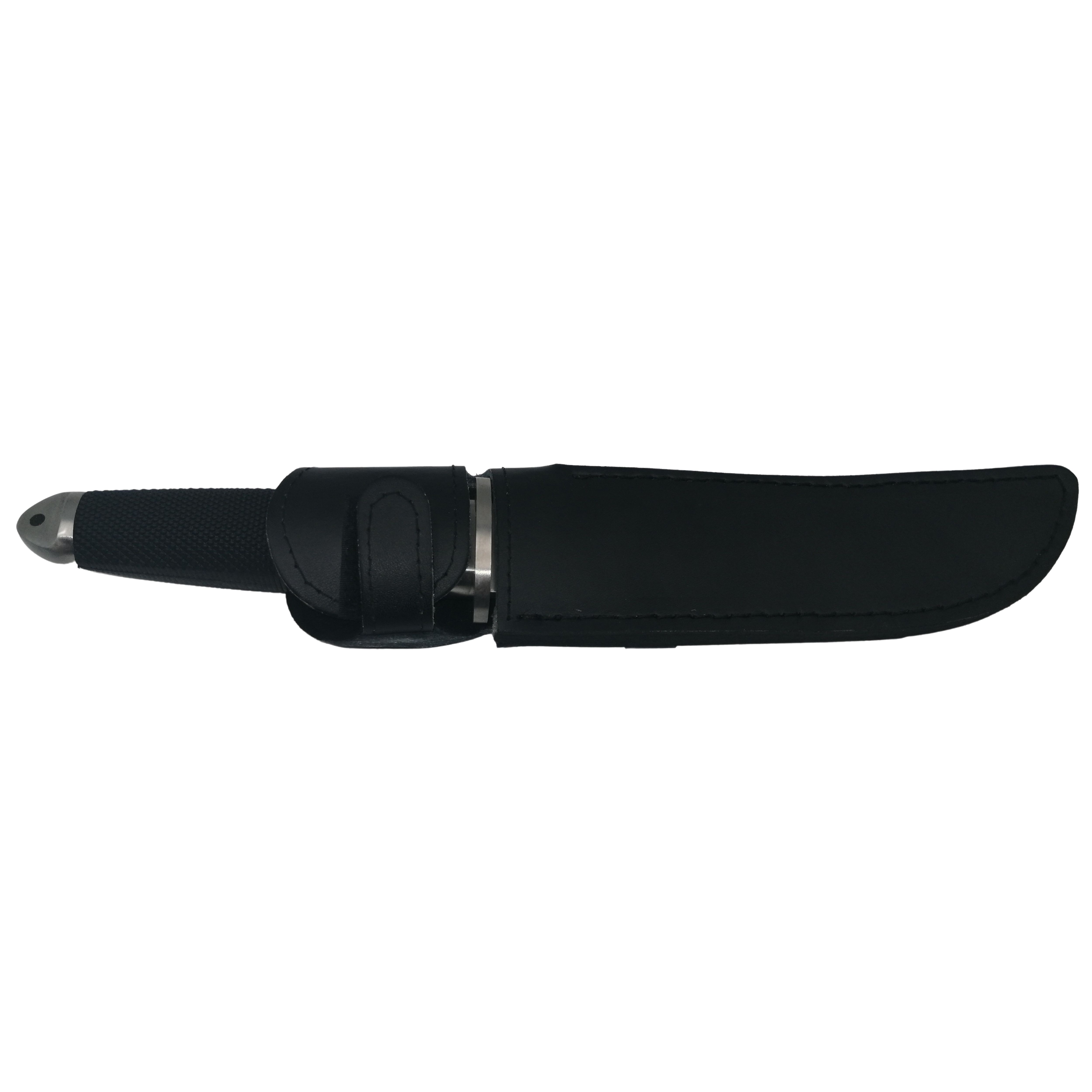 Cutit de vanatoare, otel inoxidabil, argintiu, 36 cm, toc inclus