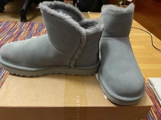 Ghete UGG gri-bleu nepurtate