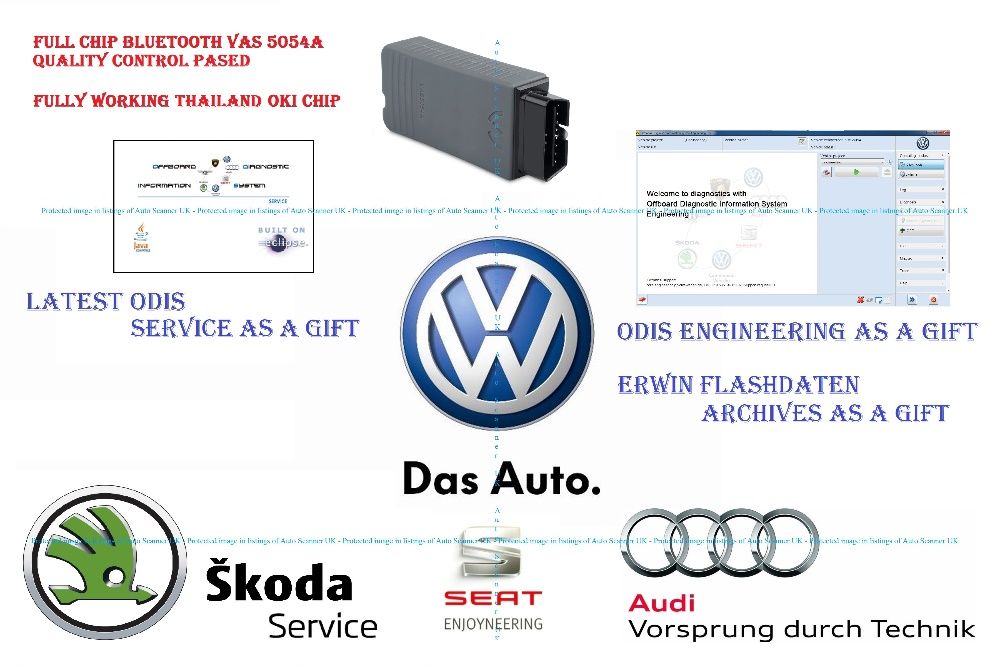 Full Chip VAS 5054 ( а не VAG COM ) - за Audi Seat Skoda VW