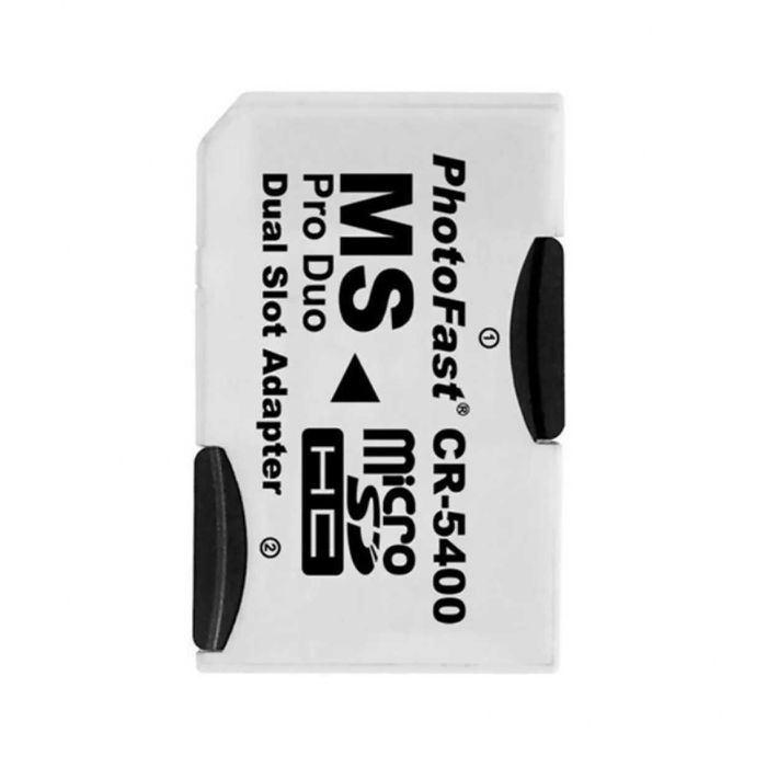 Adaptor dual 2x card memorie micro SD la Memory Stick Pro Duo pt PSP