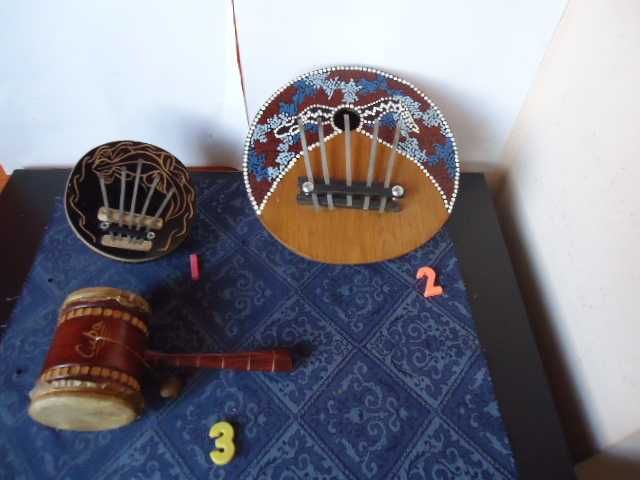 тарамбука,маракас,гуидо,барабан,калимба
