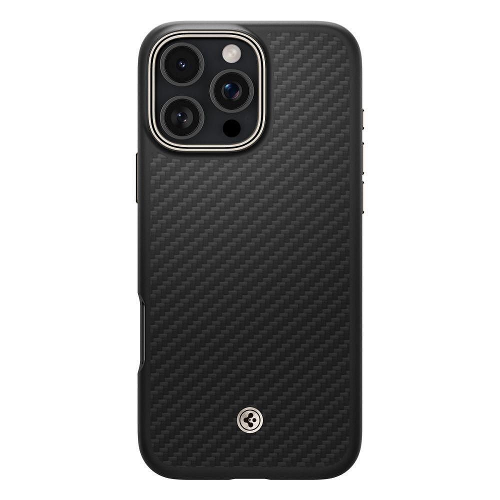 Кейс spigen enzo aramid mag magsafe за iphone 16 pro - black/natural