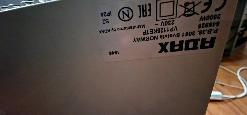 Добавена днес, 19:27 ч.
Конвектор Adax Economic VP 1125 KETP, 2500W