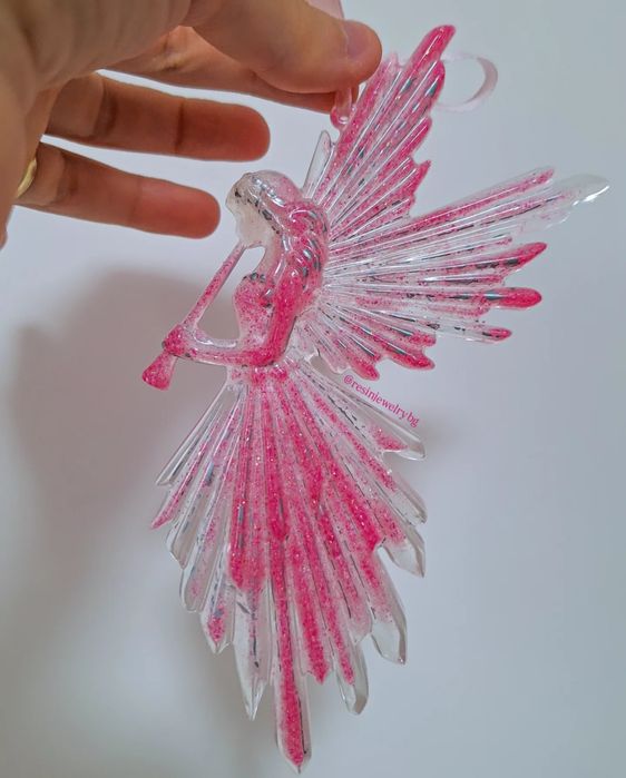 Коледни феи/играчки за елха от епоксидна смола-ръчна изработка