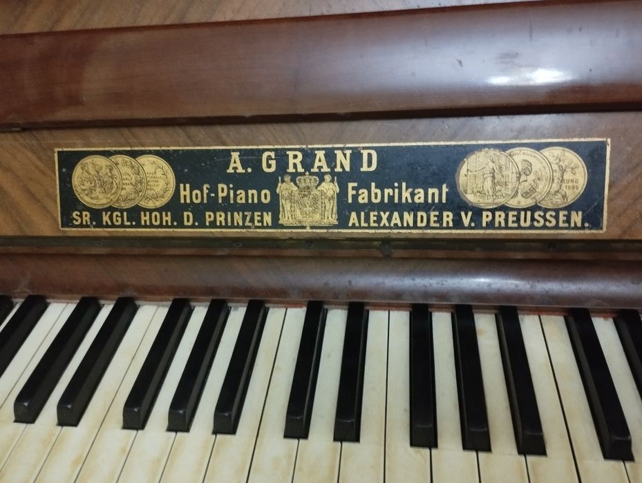 Pianina deosebită funcțională placă bronz Grand - Fabrikant Hof- Piano